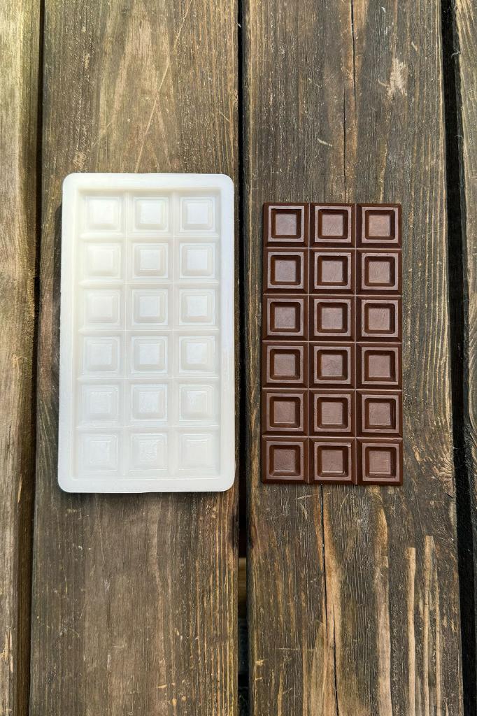 Kare Tablet Çikolata Silikon Mum Kalıbı