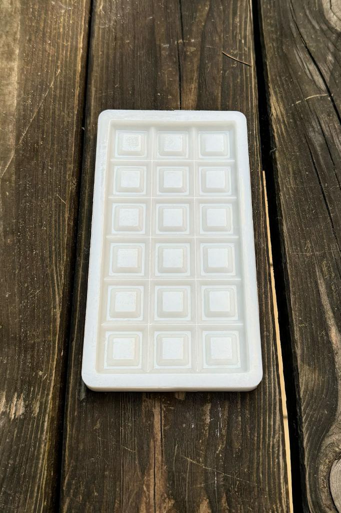 Kare Tablet Çikolata Silikon Mum Kalıbı