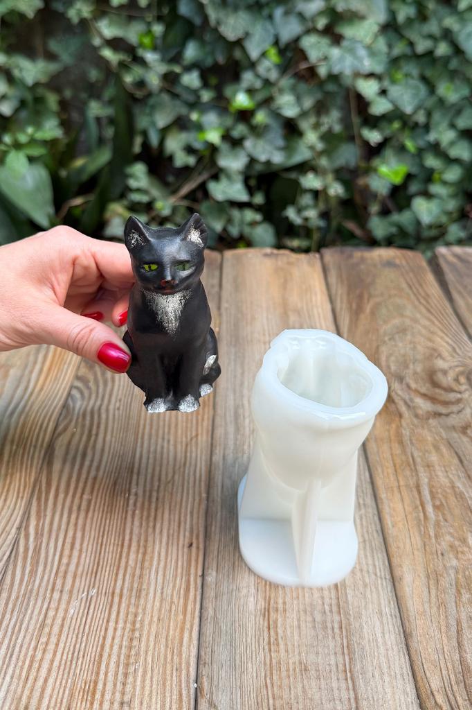 Kedi Kaju Silikon Mum Kalıbı