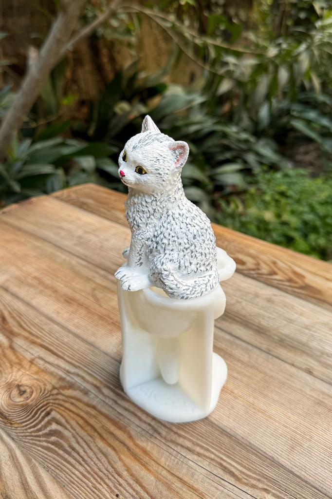 Kedi Pamuk Silikon Mum Kalıbı