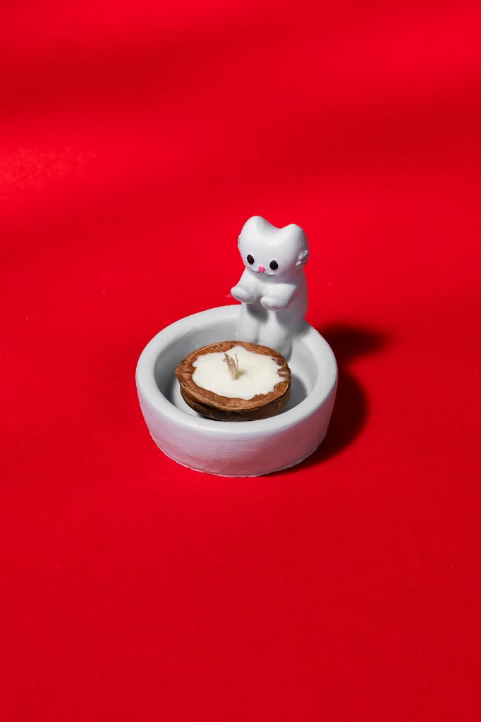 Kedi Tealight Mumluk Silikon Kalıp