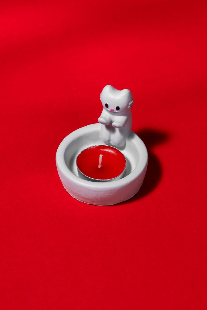 Kedi Tealight Mumluk Silikon Kalıp