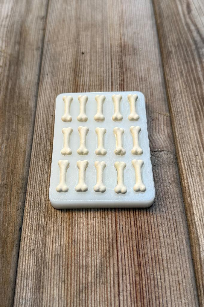 Kemik Mini Onbeşli Silikon Mum Kalıbı