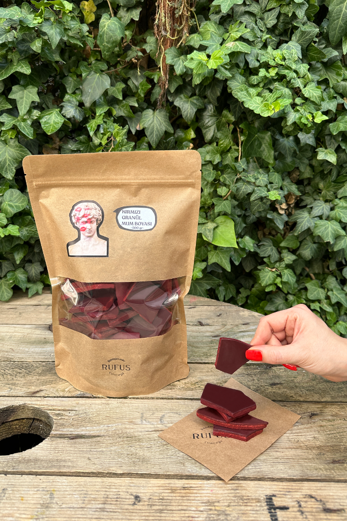 Kırmızı Granül Mum Boyası 500Gr
