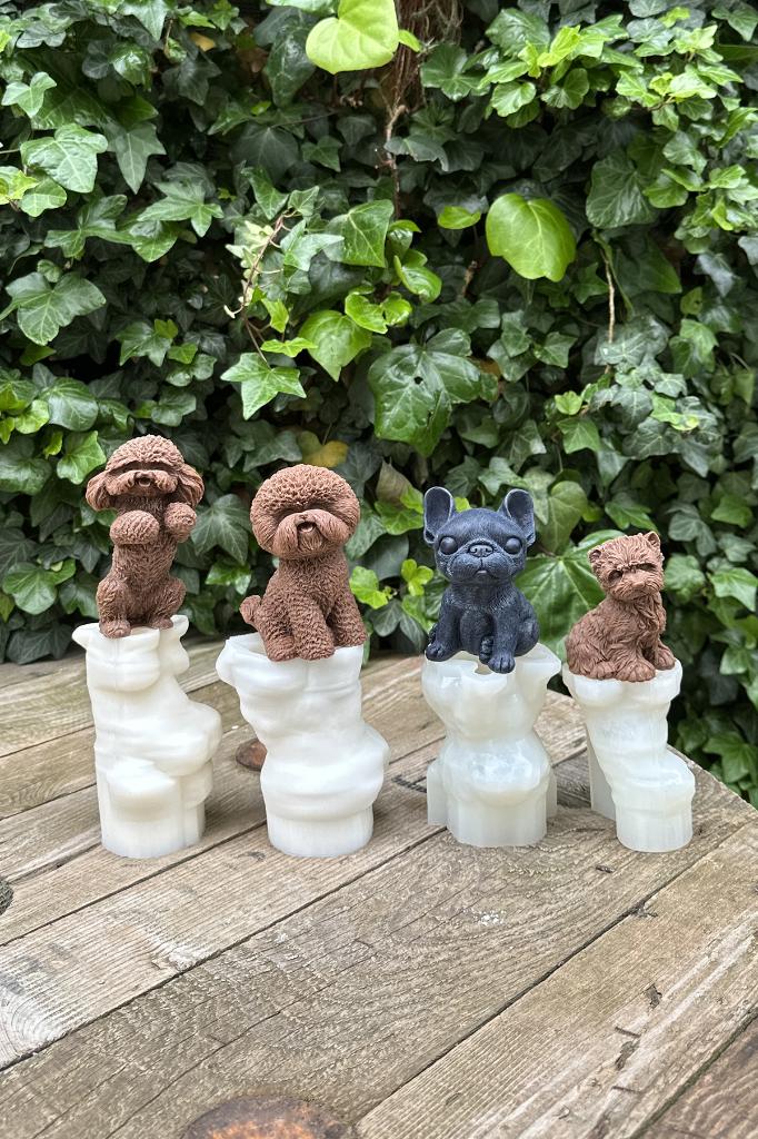 Köpek Set1 Dörtlü Silikon Mum Kalıp Seti