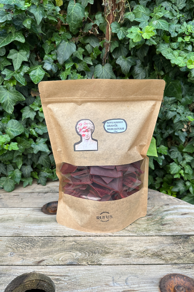 Koyu Kırmızı Granül Mum Boyası 1000gr