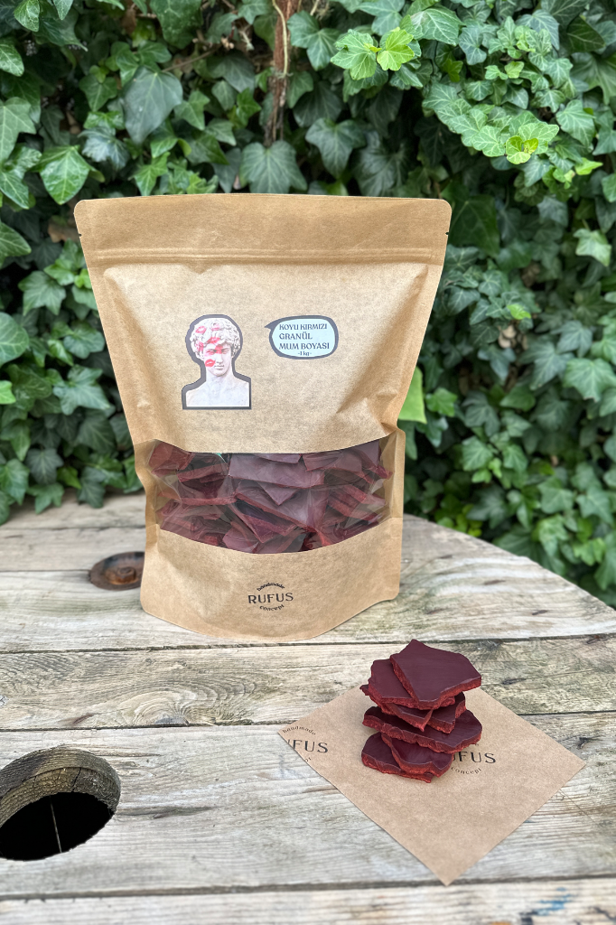 Koyu Kırmızı Granül Mum Boyası 1000gr