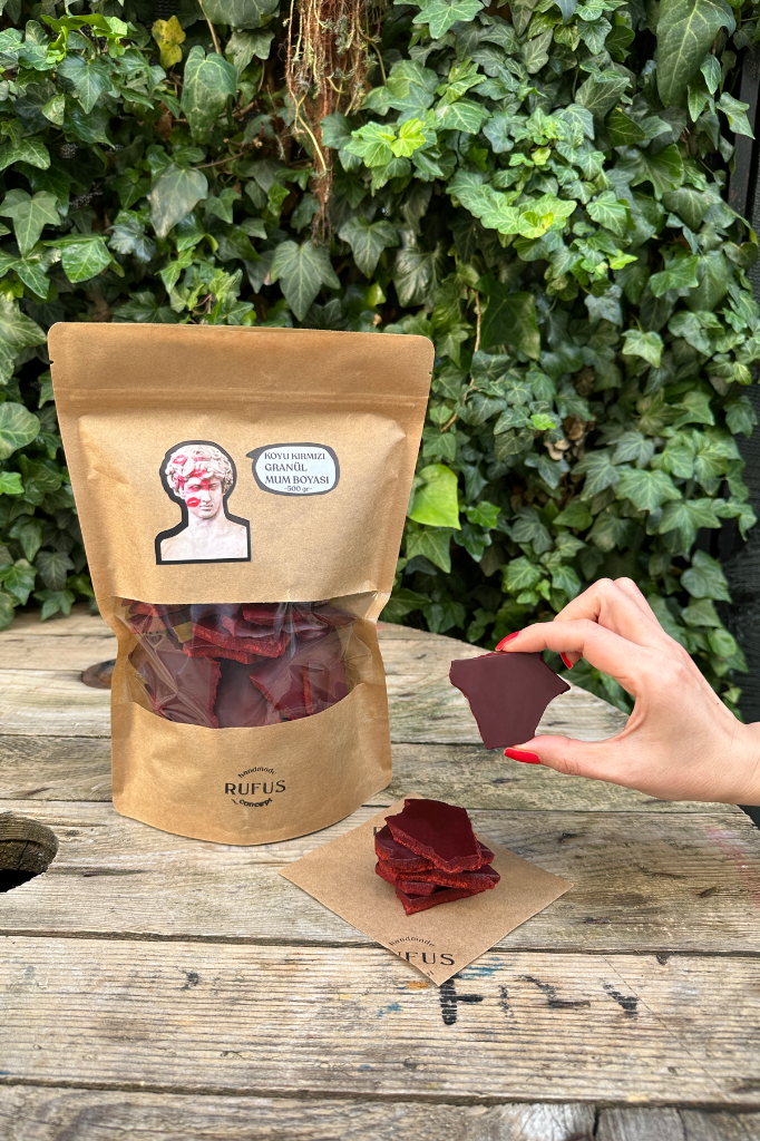 Koyu Kırmızı Granül Mum Boyası 500gr