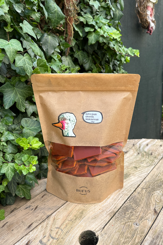 Koyu Sarı Granül Mum Boyası 1000gr