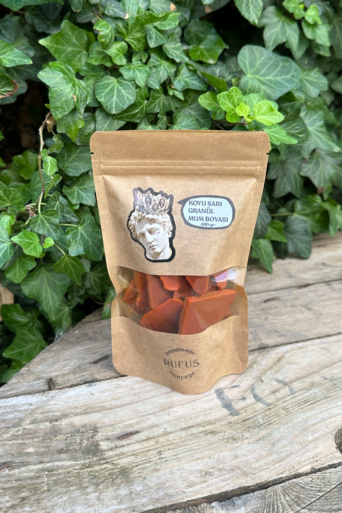 Koyu Sarı Granül Mum Boyası 100gr
