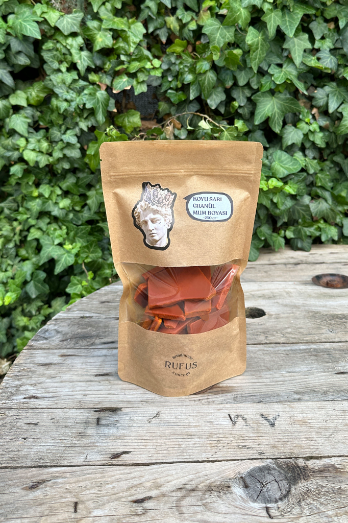 Koyu Sarı Granül Mum Boyası 250gr