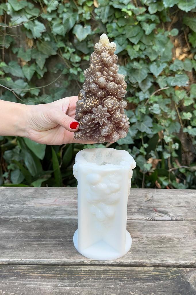 Kozalaklı Çam Ağacı Silikon Mum Kalıbı