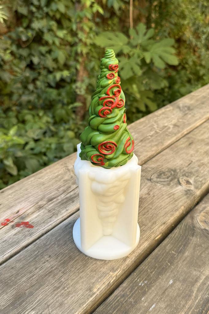 Kristal Çam Ağacı Silikon Mum Kalıbı