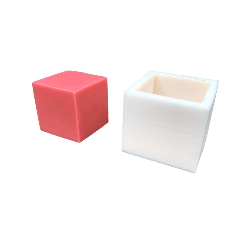 Küp 2D Silikon Mum Kalıbı 6x6x6 cm