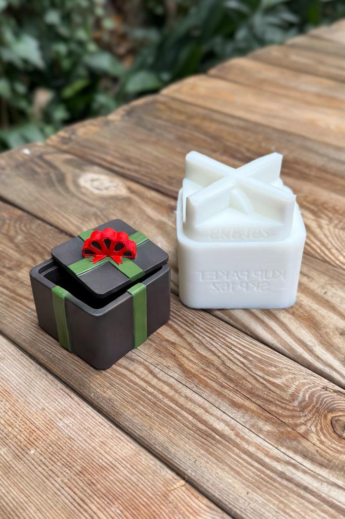 Küp Paket Kapaklı Silikon Kap Kalıbı