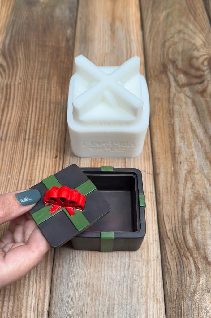 Küp Paket Kapaklı Silikon Kap Kalıbı