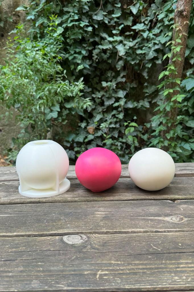 Küre 10cm Çap Silikon Mum Kalıbı