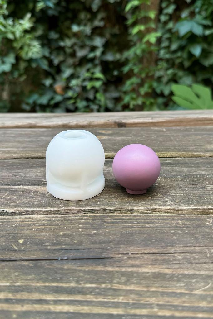 Küre 4cm Çap Silikon Mum Kalıbı