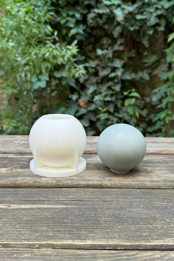 Küre 7cm Çap Silikon Mum Kalıbı