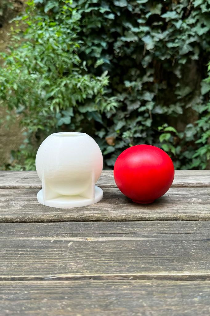 Küre 8cm Çap Silikon Mum Kalıbı