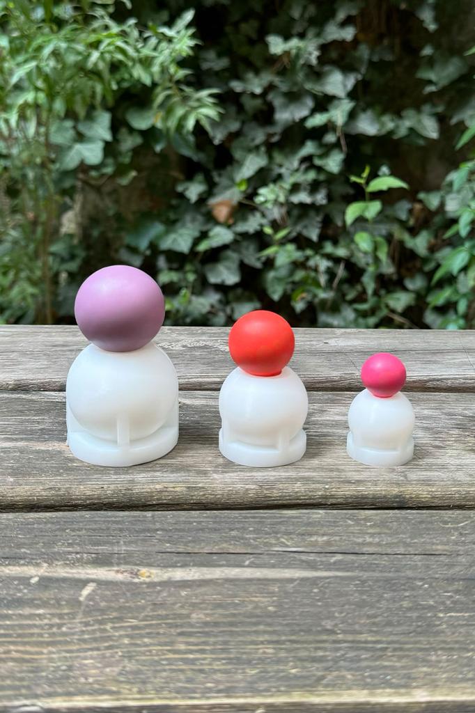 Küre Set1 Üçlü Silikon Mum Kalıp Seti