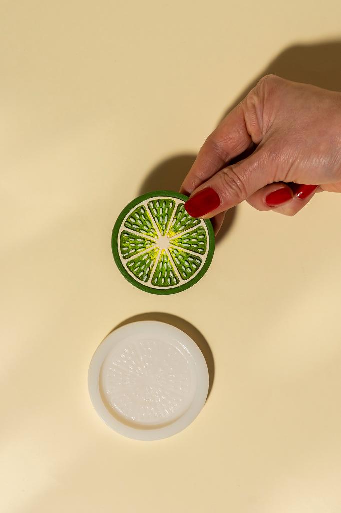 Limon Dilimi Tekli Silikon Mum Kalıbı