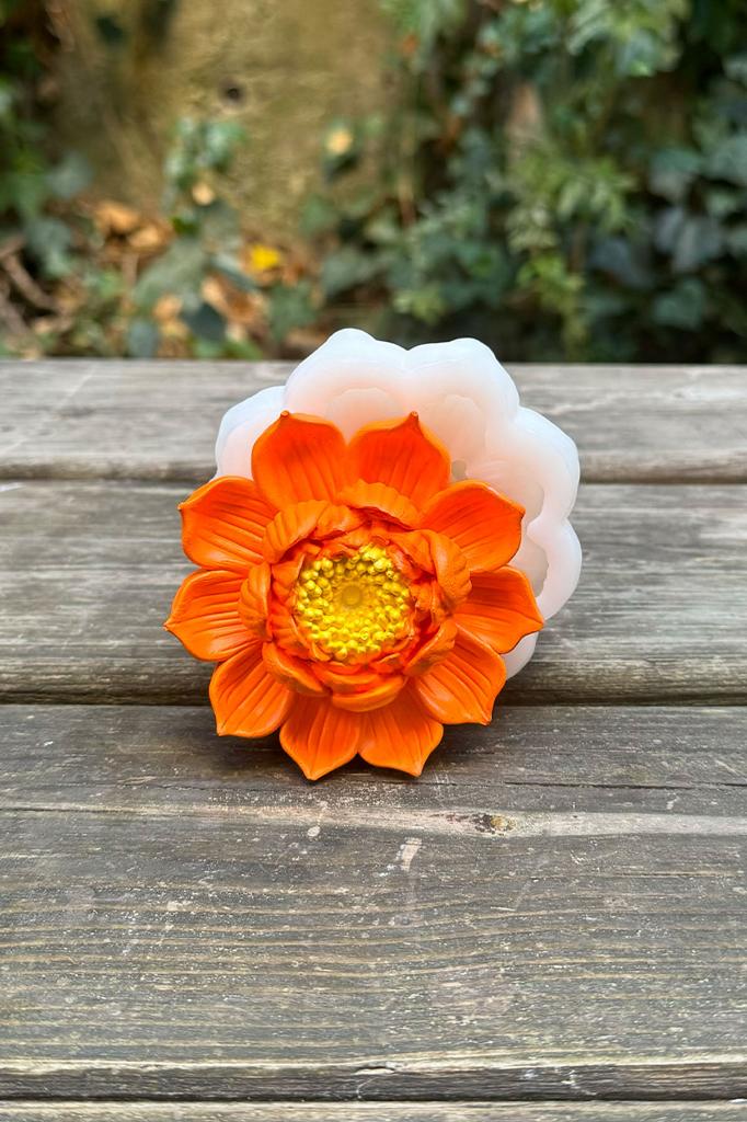 Lotus Çiçek 2 Silikon Mum Kalıbı