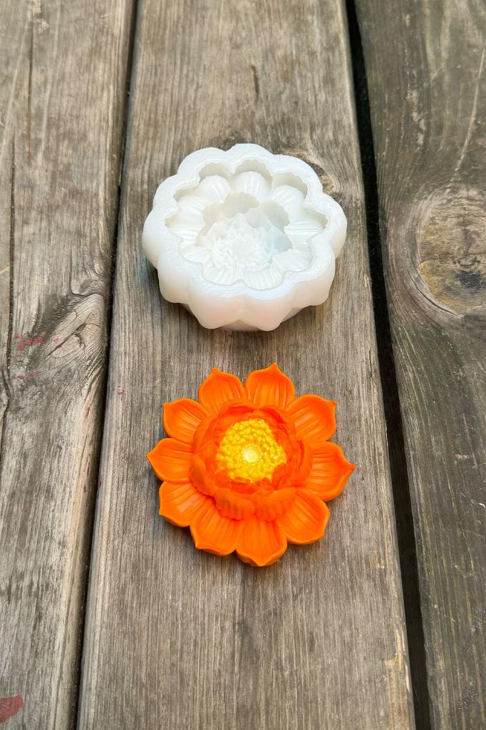 Lotus Çiçek 2 Silikon Mum Kalıbı