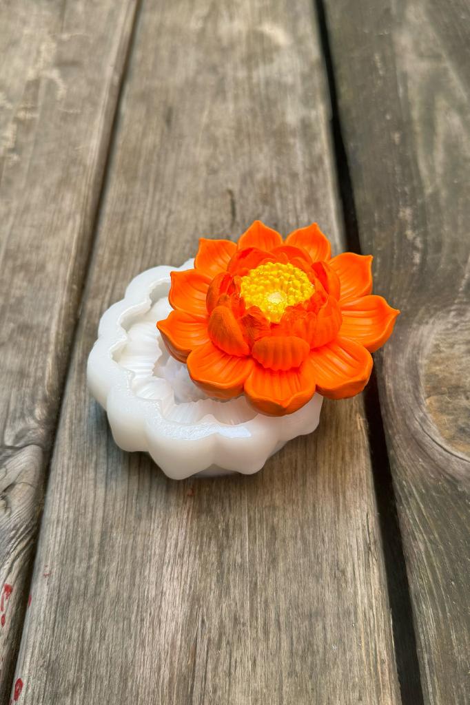 Lotus Çiçek 2 Silikon Mum Kalıbı