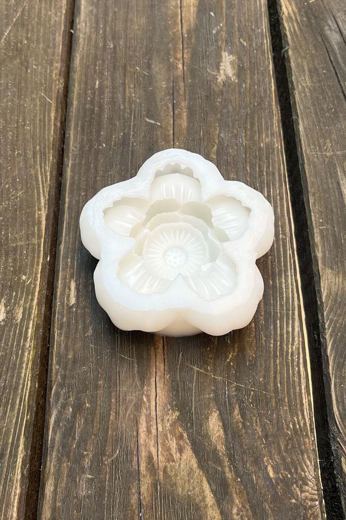 Lotus Çiçek 4 Silikon Mum Kalıbı