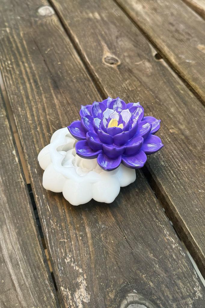 Lotus Çiçek 6 Silikon Mum Kalıbı