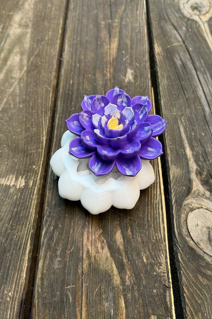 Lotus Çiçek 6 Silikon Mum Kalıbı