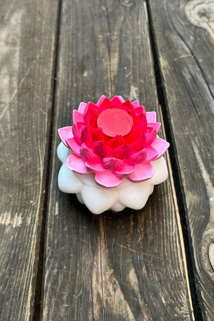 Lotus Çiçek 7 Silikon Mum Kalıbı