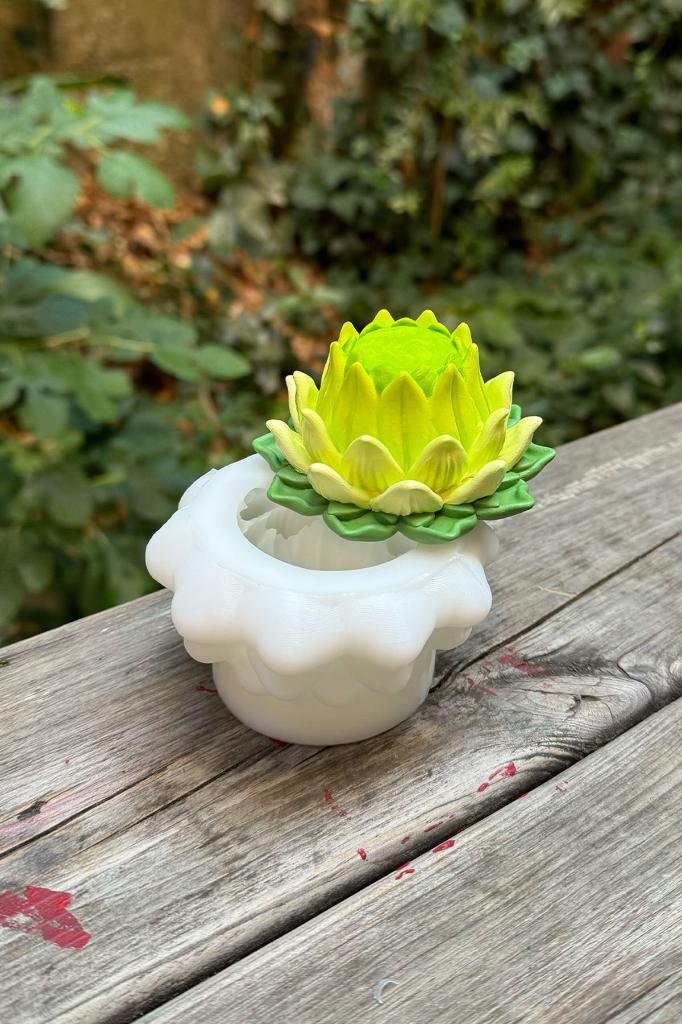 Lotus Çiçek 8 Silikon Mum Kalıbı