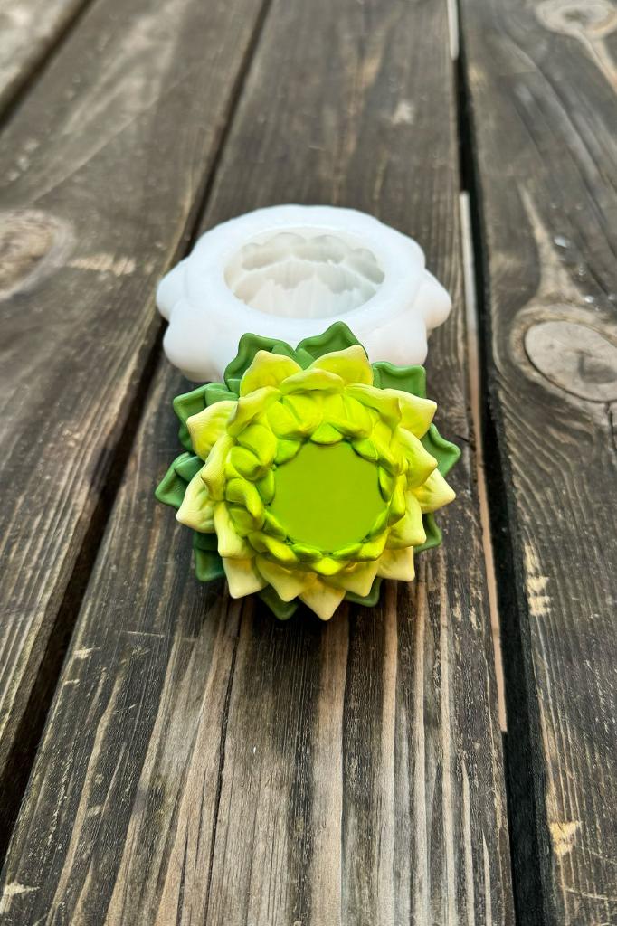 Lotus Çiçek 8 Silikon Mum Kalıbı