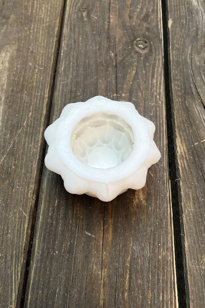 Lotus Çiçek 8 Silikon Mum Kalıbı