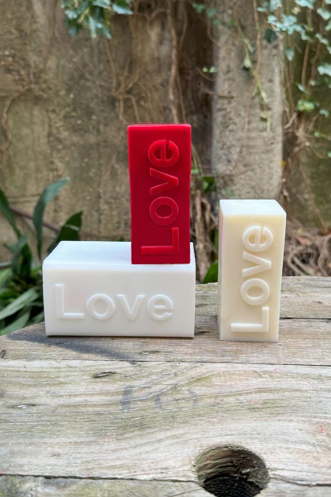 Love Yazılı Baton Silikon Mum Kalıbı