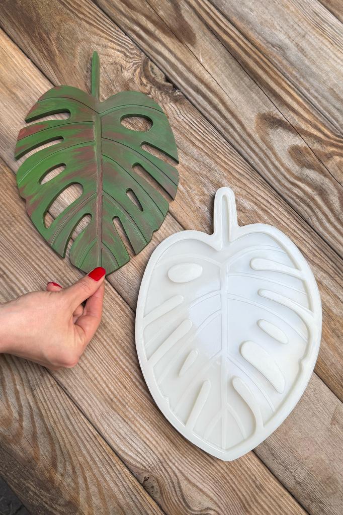 Monstera Büyük Silikon Tepsi Kalıbı