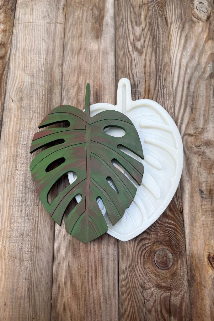 Monstera Büyük Silikon Tepsi Kalıbı