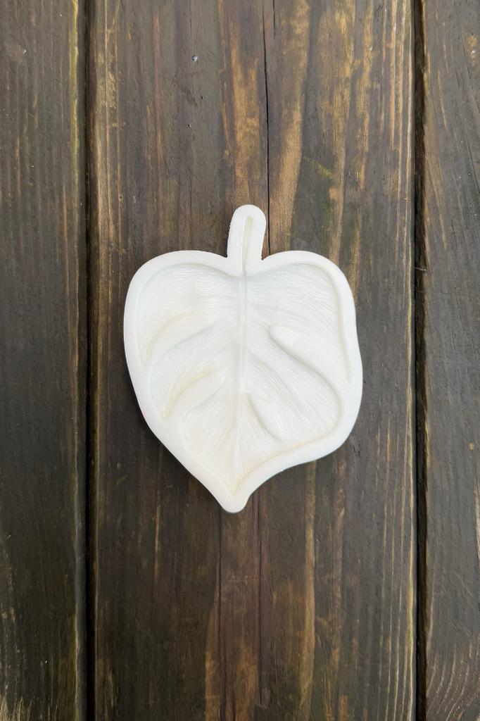 Monstera Yaprak Büyük Silikon Mum Kalıbı