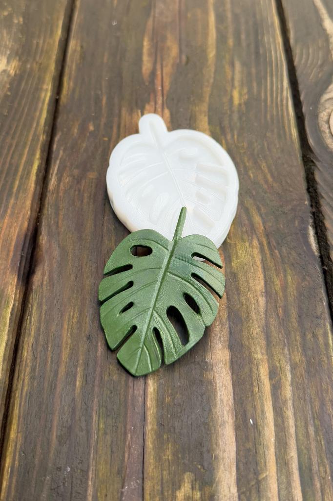 Monstera Yaprak Küçük Silikon Mum Kalıbı