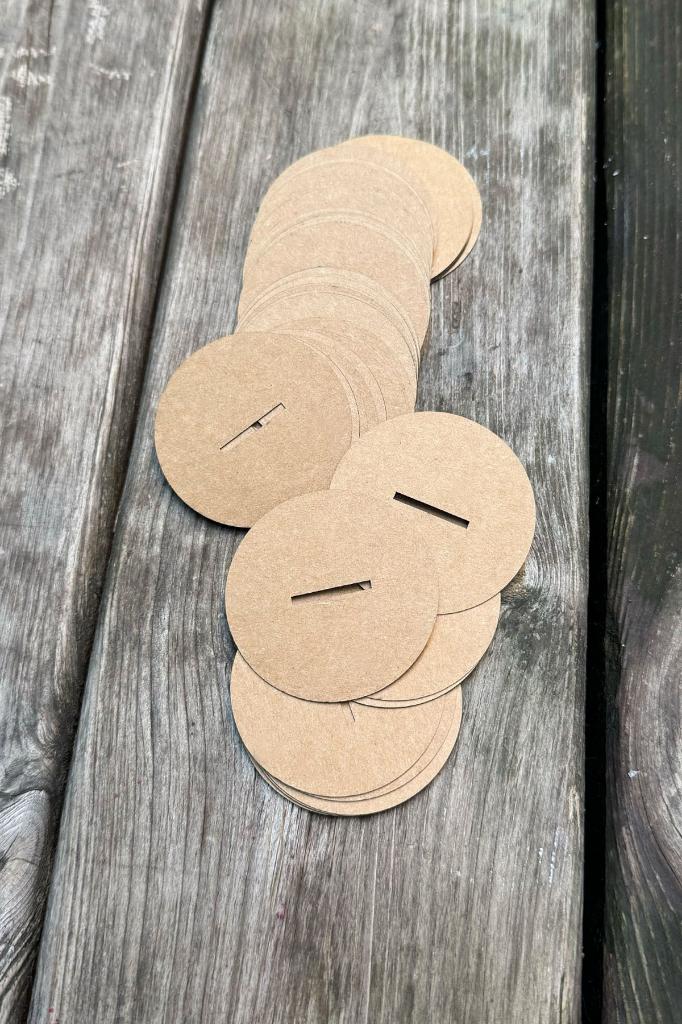 Kerzen-Staubschutz 53mm Durchmesser 20mm X 2 mm Holzdocht-Ausschnitt 50 Stück
