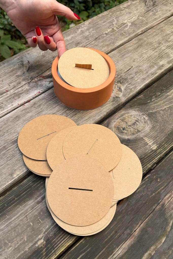 Candle Dust Covers 98mm Diameter 35mm X 2 mm Wooden Wick Slot 50 pcs