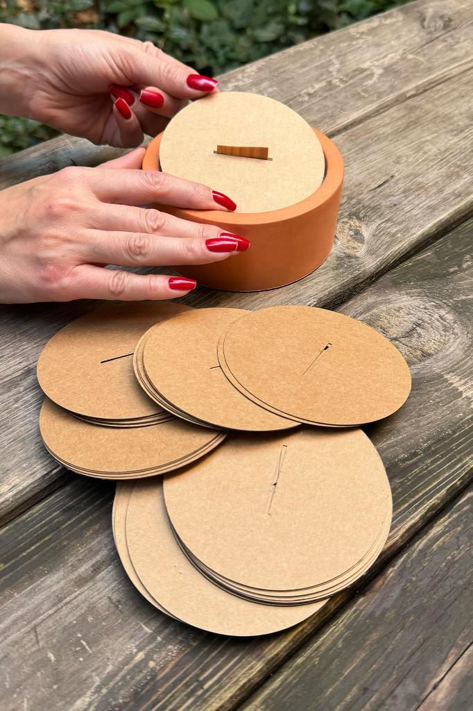 Candle Dust Covers 98mm Diameter 35mm X 2 mm Wooden Wick Slot 50 pcs