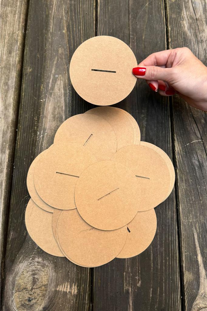 Candle Dust Covers 98mm Diameter 35mm X 2 mm Wooden Wick Slot 50 pcs