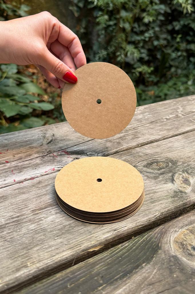 Candle Dust Covers 98mm Outer Diameter 5mm Inner Diameter Cotton Wick Slot 50 pcs
