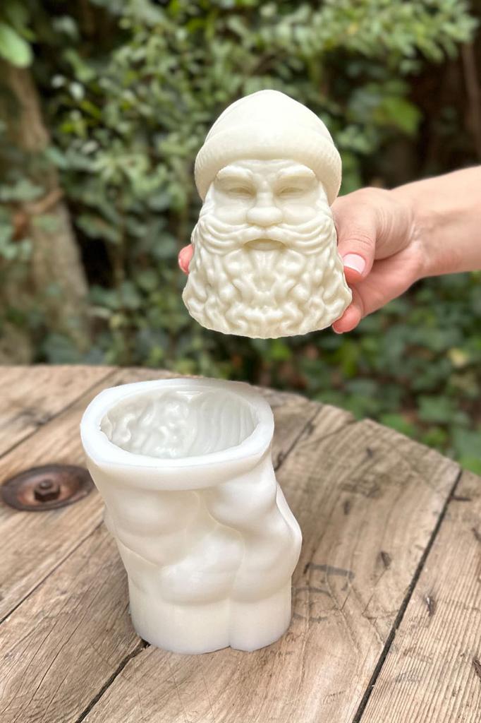 Noel Baba 3D Silikon Mum Kalıbı
