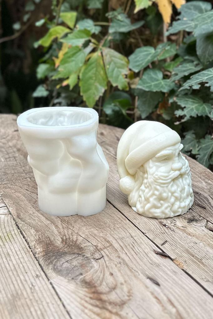 Noel Baba 3D Silikon Mum Kalıbı