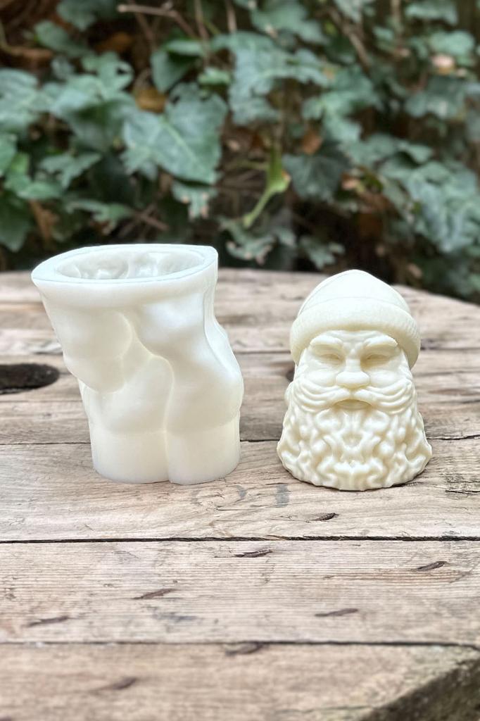 Noel Baba 3D Silikon Mum Kalıbı