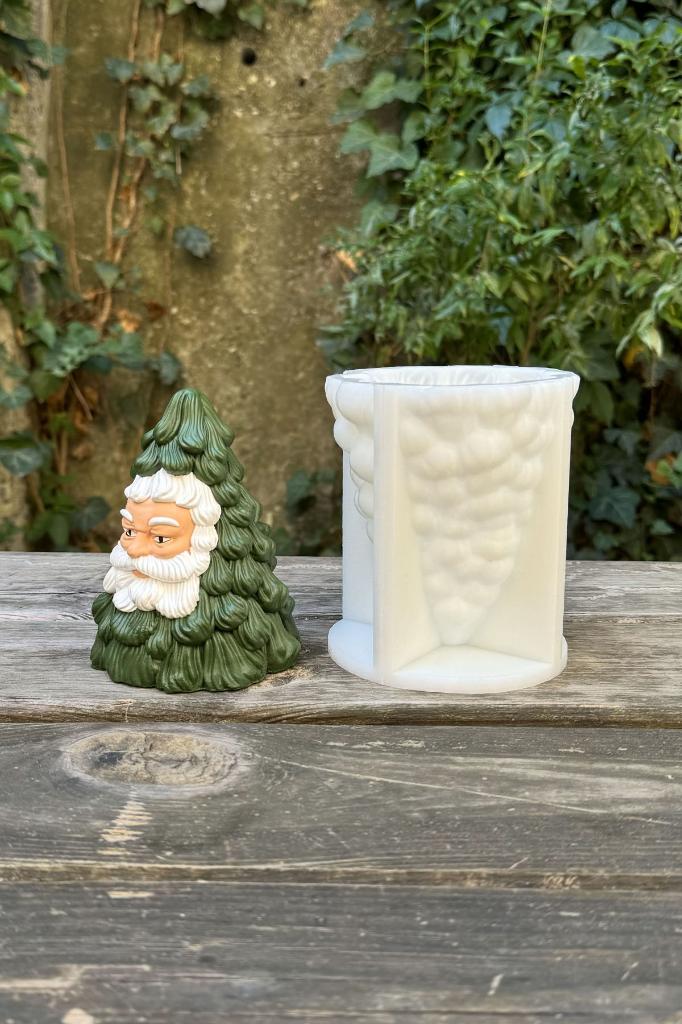 Noel Baba Ağacı Silikon Mum Kalıbı